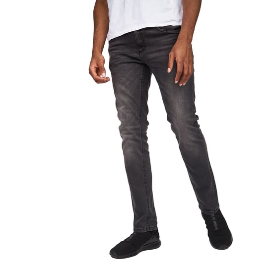 Crosshatch Heren Svelte Stretch Jeans (Donkergrijs) - Image 1