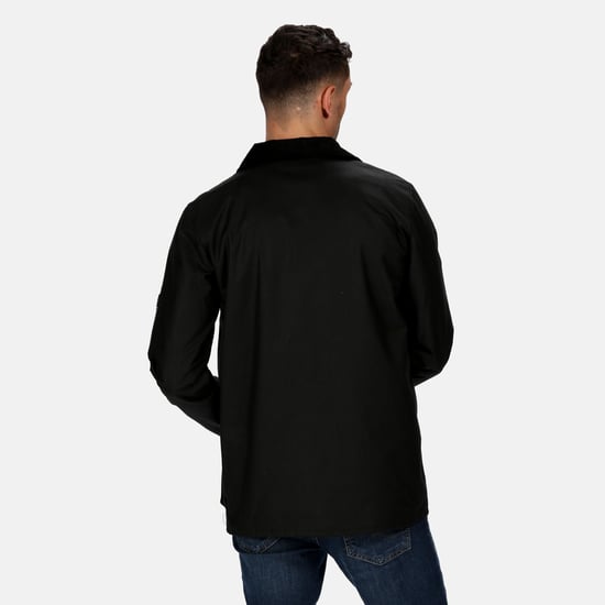 Regatta Mens Country Wax Jacket (Black) - Image 6