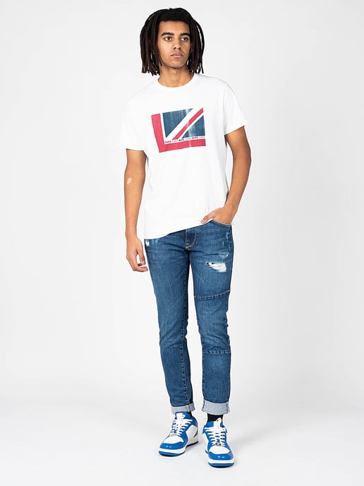 Pepe Jeans T-shirt Ramone Men's White - Image 1