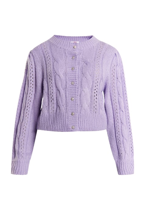 Mymo Gebreid vest Dames violet - Image 1