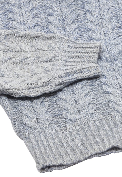 Mymo Vest Dames Blauw wol wit - Image 3