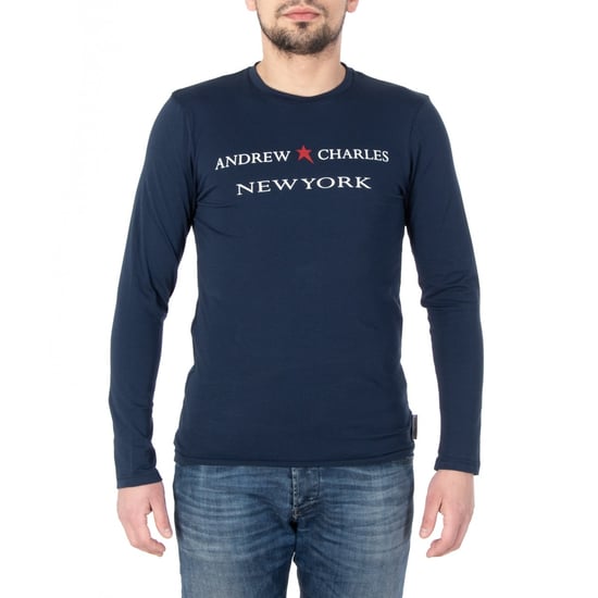 Andrew Charles By Andy Hilfiger Mens LS T-Shirt TS160 031002 Selma Navy