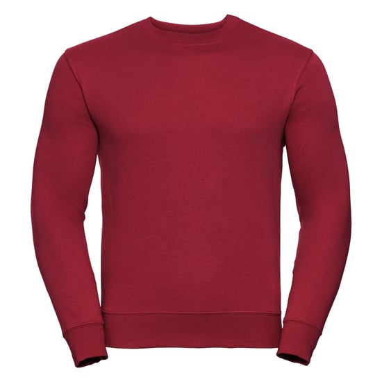 Russell Mens Authentic Sweatshirt (Slimmer Cut) (Classic Red)