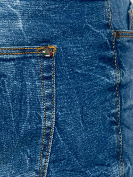 Enzo | Heren Gescheurde Denim Jeans - Image 5