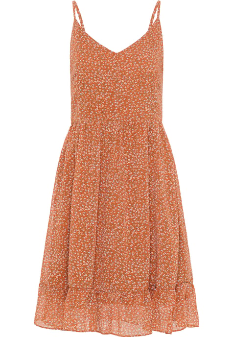 Dreimaster Jurk Dames Oranje Veelkleurig - Image 1