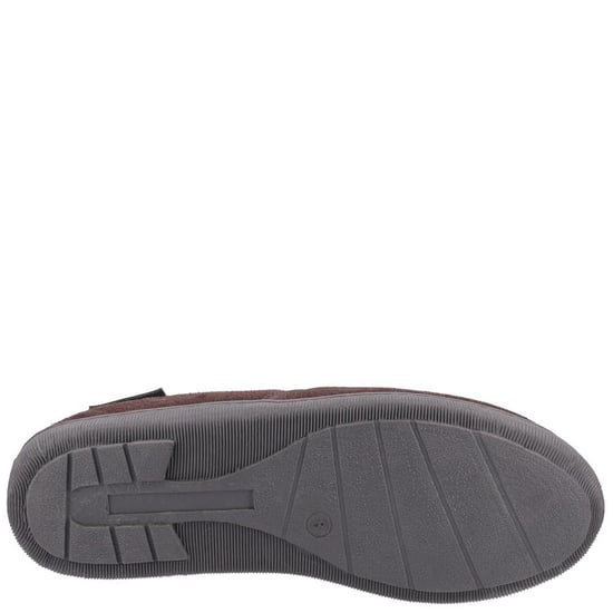 Hush Puppies Mens Arnold Slip On Leather Slipper (Brown) - Image 5