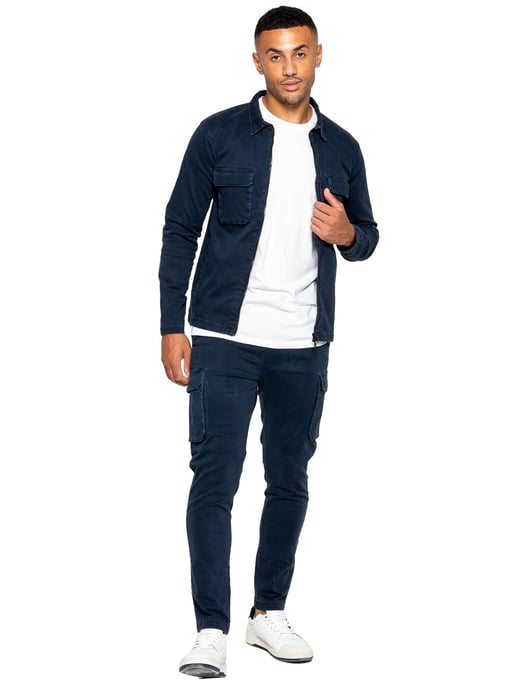 Enzo | Heren Cargo Trainingspak Set - Navy - Image 1