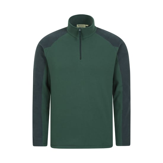 Mountain Warehouse Heren Ashbourne II Half Zip Fleece Top (Kaki Groen) - Image 1