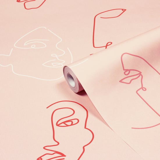 Kindred Abstract Faces Printed Wallpaper - Image 1