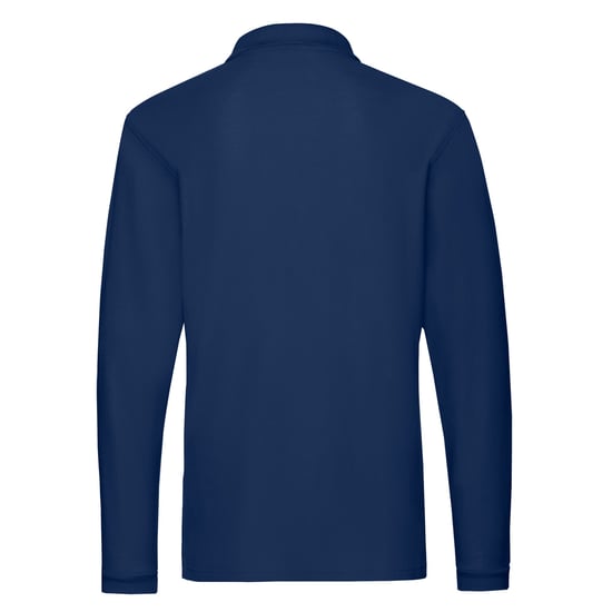 Fruit of the Loom Heren Premium Pique Poloshirt met lange mouwen (Marine) - Image 2