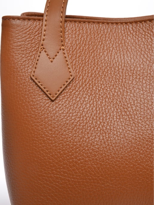 Luisa Vannini Bruin Rundleer Tas - Image 3