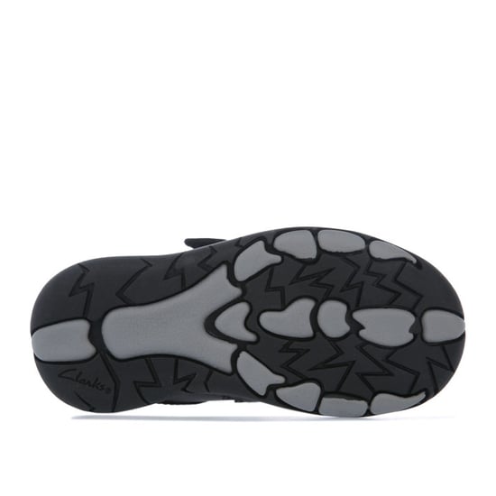 Boy's Clarks Infant Rex Pace Leather Shoes in Black - Image 4