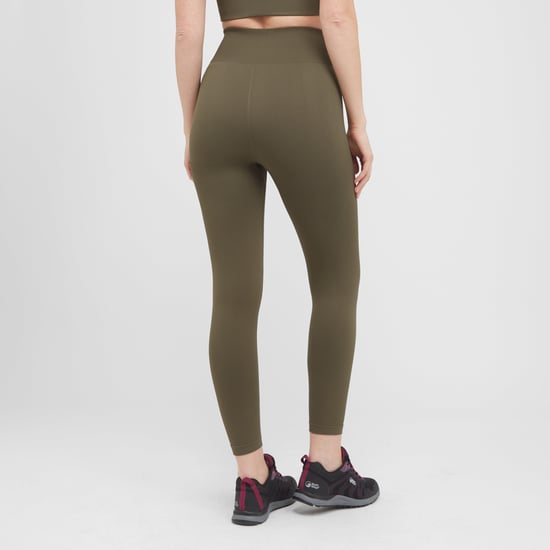 North Ridge Women's Moisture Wicking Seamless Leggings with Ribbed Waistband