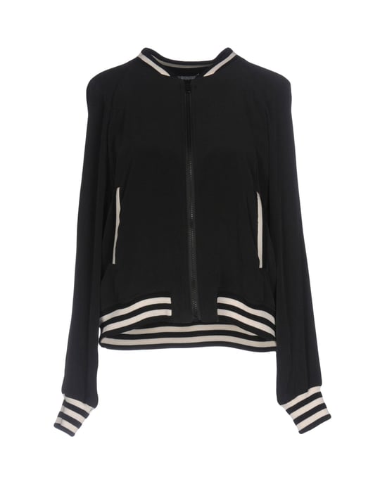 P.A.R.O.S.H. Black Silk Bomber Jacket