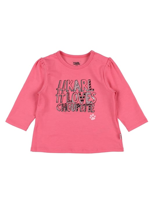 TOPWEAR Karl Lagerfeld Pink Girl Cotton