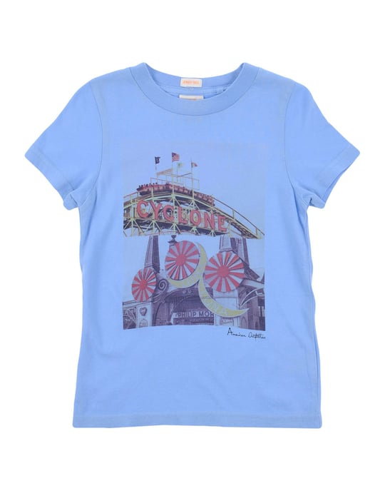 TOPWEAR American Outfitters Sky blue Boy Cotton