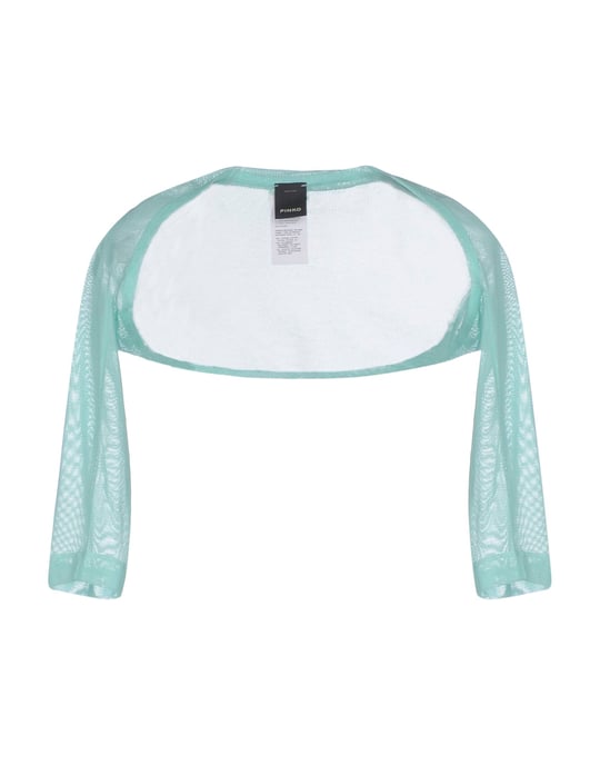 Pinko Turquoise Cotton Tulle Shrug