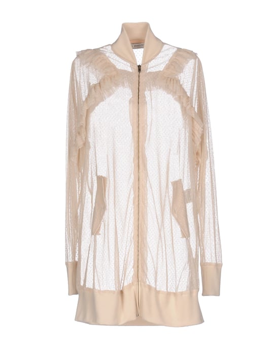Veronique Branquinho Ivory Cotton Tulle Bomber Jacket