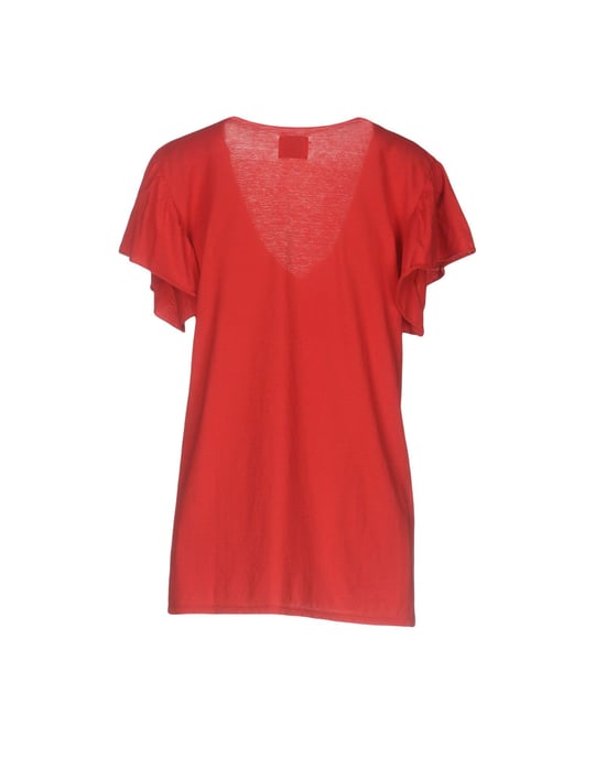Merci Red Cotton T-Shirt