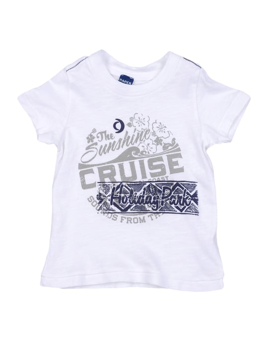 TOPWEAR Papermoon White Girl Cotton