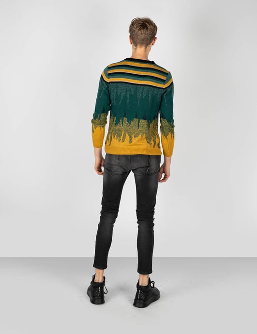Takeshy Kurosawa Pullover Degrade Men's Yellow - Image 4