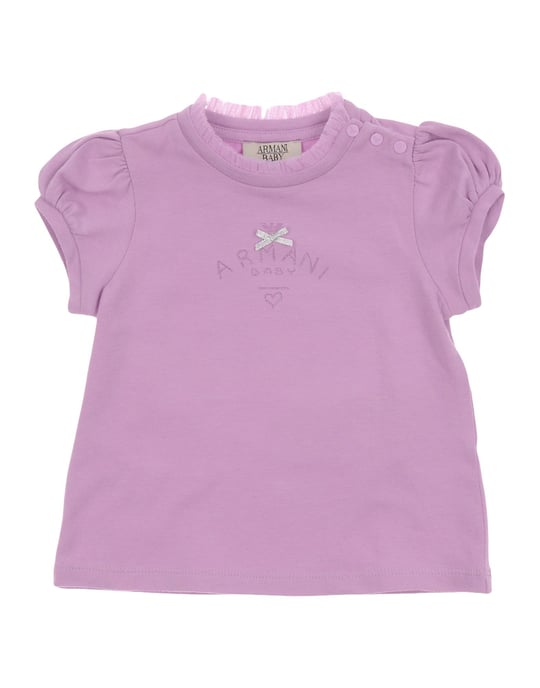 TOPWEAR Armani Junior Apricot Girl Cotton
