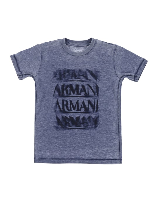 TOPWEAR Armani Junior Grey Boy Polyester