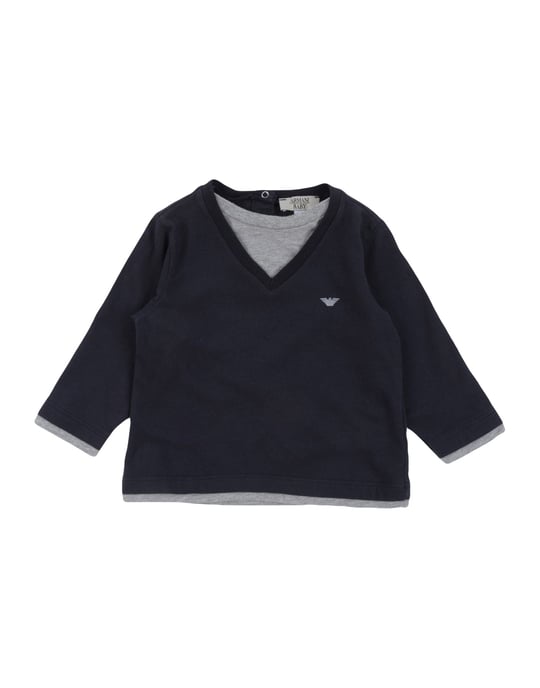 TOPWEAR Armani Junior Dark blue Boy Cotton