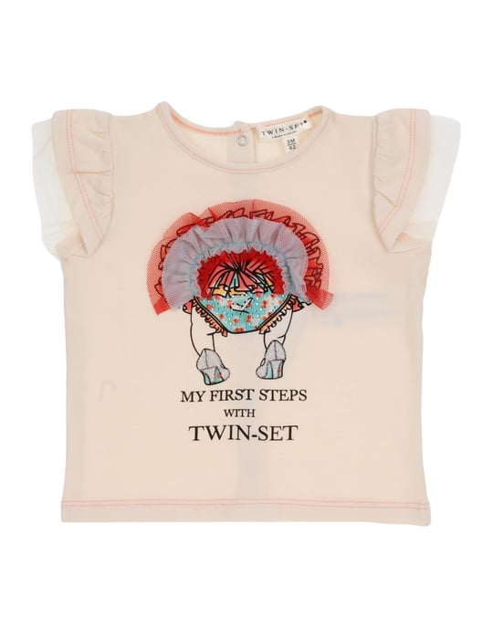 TOPWEAR Twinset Ivory Girl Cotton