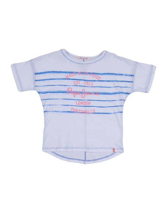 TOPWEAR Pepe Jeans White Girl Cotton