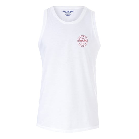 Men's Jack Jones Langmore Tank Logo Vest in White
