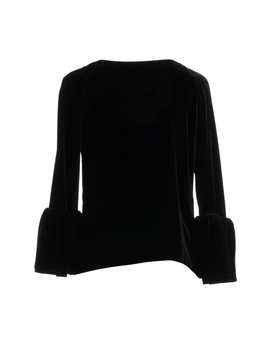 Balmain Black Chenille And Rhinestones Shirt
