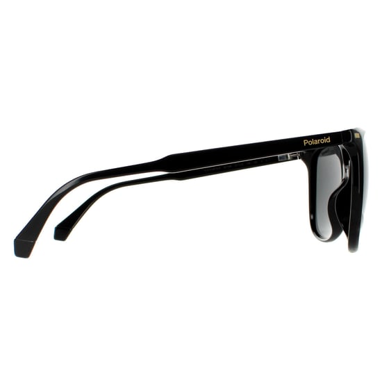 Polaroid Cat Eye Womens Black Grey Polarized Sunglasses - Image 4