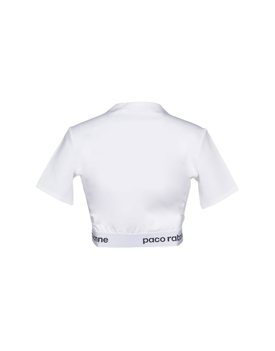 Paco Rabanne Women's T-Shirt White Viscose