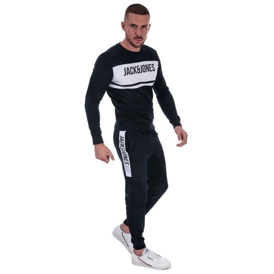 Men's Jack Jones Bonds Comfort Fit Tracksuit in Navy