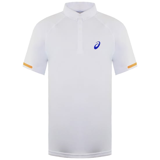 Asics Athlete Mens White Tennis Polo Shirt - Image 1