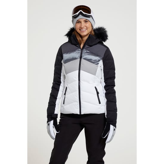 Mountain Warehouse Womens/Ladies Cascade Padded Ski Jacket (White/Black)