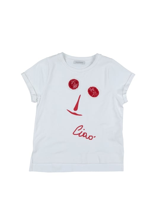 TOPWEAR Girl I Pinco Pallino White Cotton