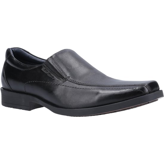 Hush Puppies Boys Brody Leather Shoes (Black) - Image 1