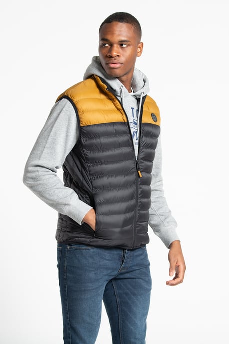 Colour Block Padded Gilet