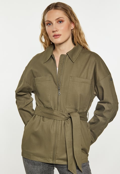Dreimaster Jas Dames militaire olijf - Image 3