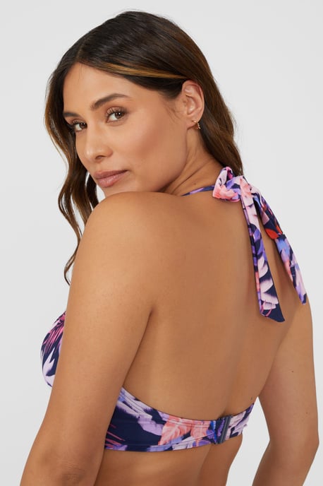 Gorgeous Arianna Palm Non Padded Plunge Underwire Bikini Top