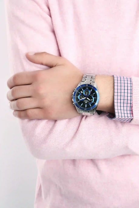 Casio Edifice Men's Silver Watch EFR-552D-2AVUEF - Image 5