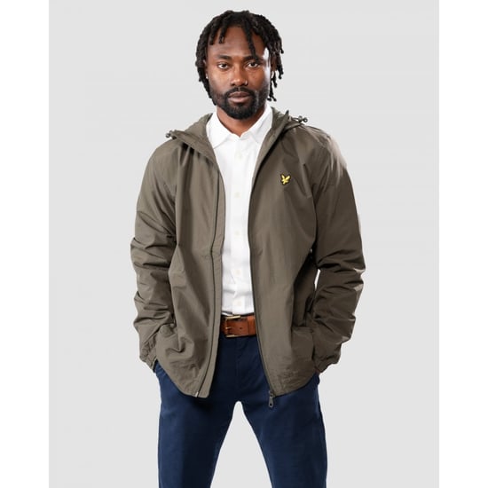 Lyle & Scott jack met rits en capuchon in olijfgroen - Image 2