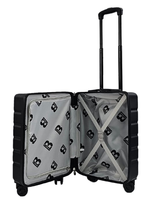 Classic Hard Shell 8 Wheel Cabin Luggage Suitcase