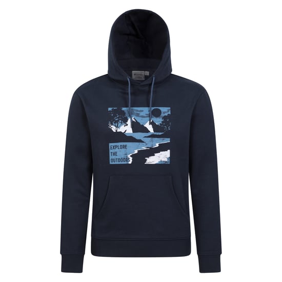 Mountain Warehouse Mens Explore The Outdoors Hoodie (Marin) - Image 1