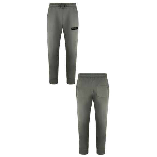 Nicce Stretch Waist Grey Mens Crib Joggers 211 1 04 03 0329