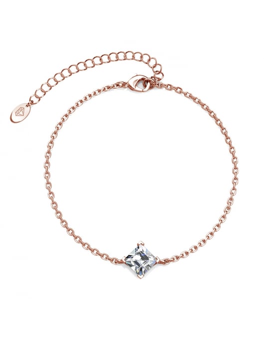 Simple Square Calle Set - Rose Gold and Crystal - Image 3