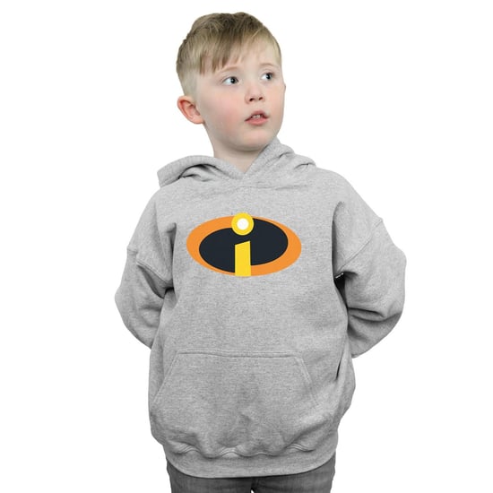 Disney Boys The Incredibles Costume Logo Hoodie (Sports Grey)
