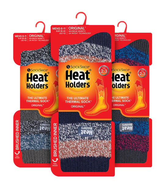 HEAT HOLDERS - 3-pack Multipack Isolerade termosockor för herrar för vintern - Berlin - Image 2